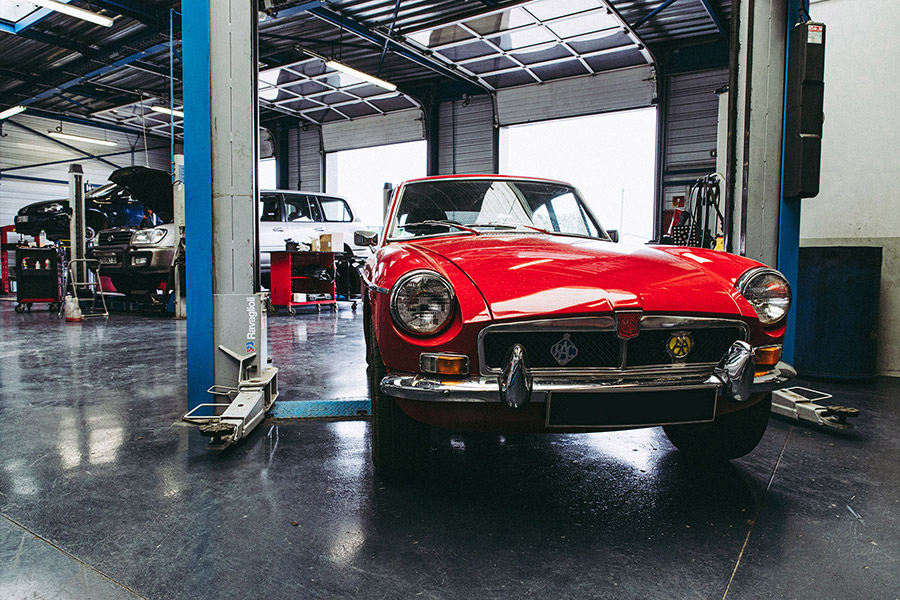 photos de l'atelier vintage du garage des corbières