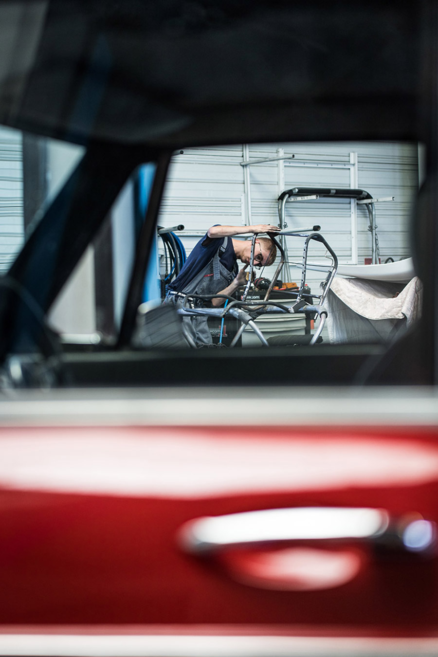 photos de l'atelier vintage du garage des corbières