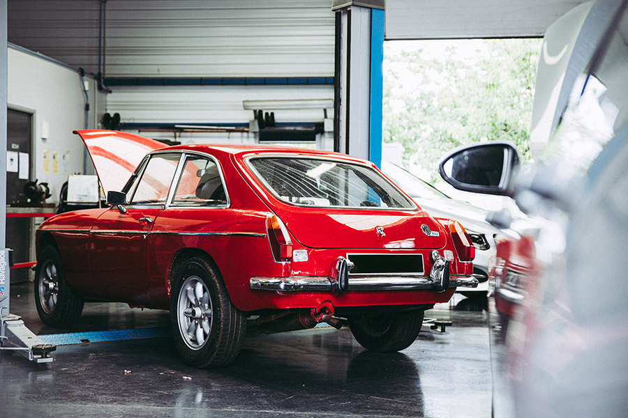 photos de l'atelier vintage du garage des corbières